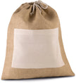 KI0239 - Sac en toile de jute avec cordelettes - Occifloc