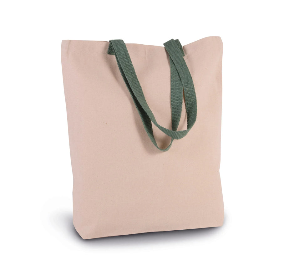 KI0278 - Sac shopping à soufflet avec poignées contrastées - Occifloc