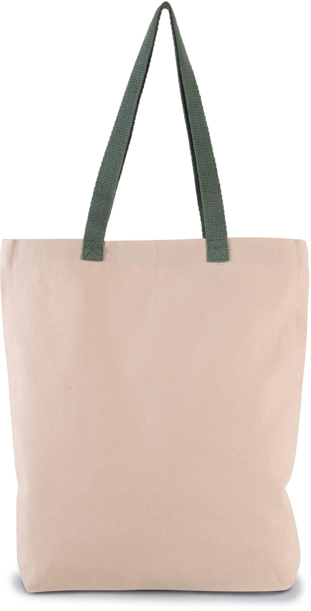 KI0278 - Sac shopping à soufflet avec poignées contrastées - Occifloc