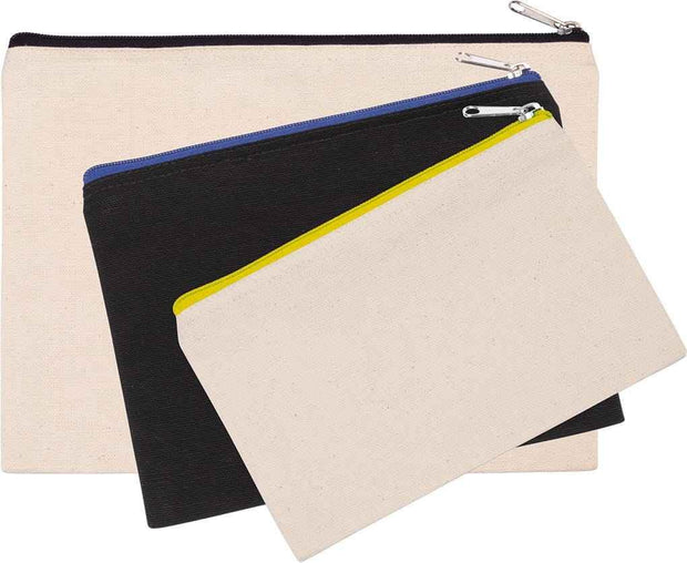 KI0721 - Pochette en coton canvas - modèle moyen - Occifloc