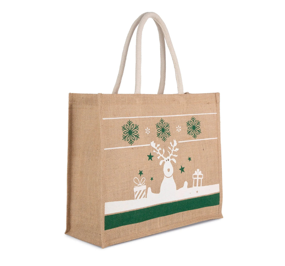 KI0736 - Sac shopping avec motifs de Noël - Occifloc