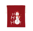KI0745 - Sac coton à cordon motif bonhomme de neige - Occifloc