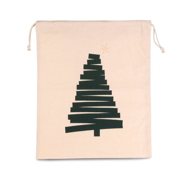 KI0746 - Sac coton à cordon motif sapin - Occifloc