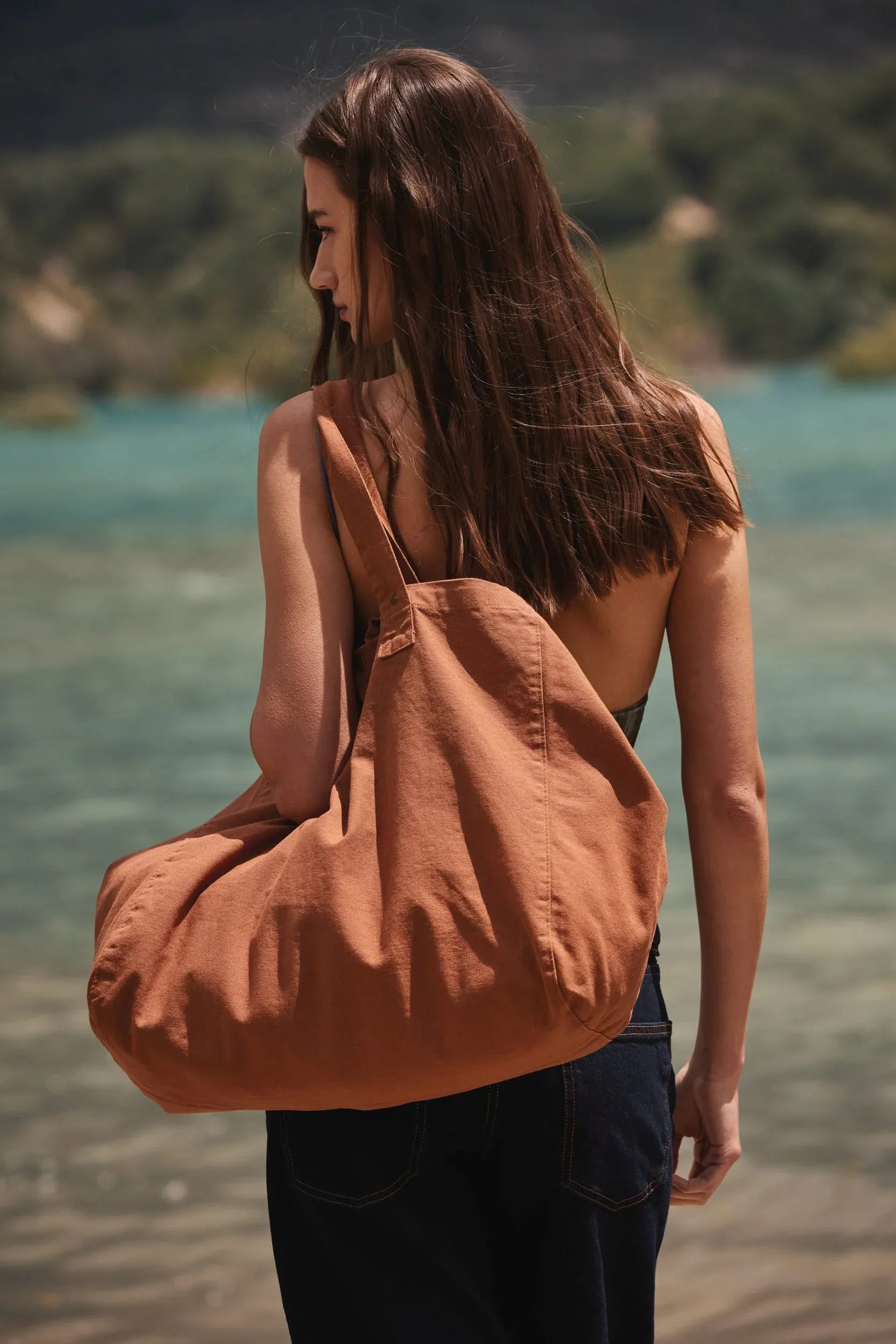 KI3208 - Sac de shopping en coton délavé - Occifloc