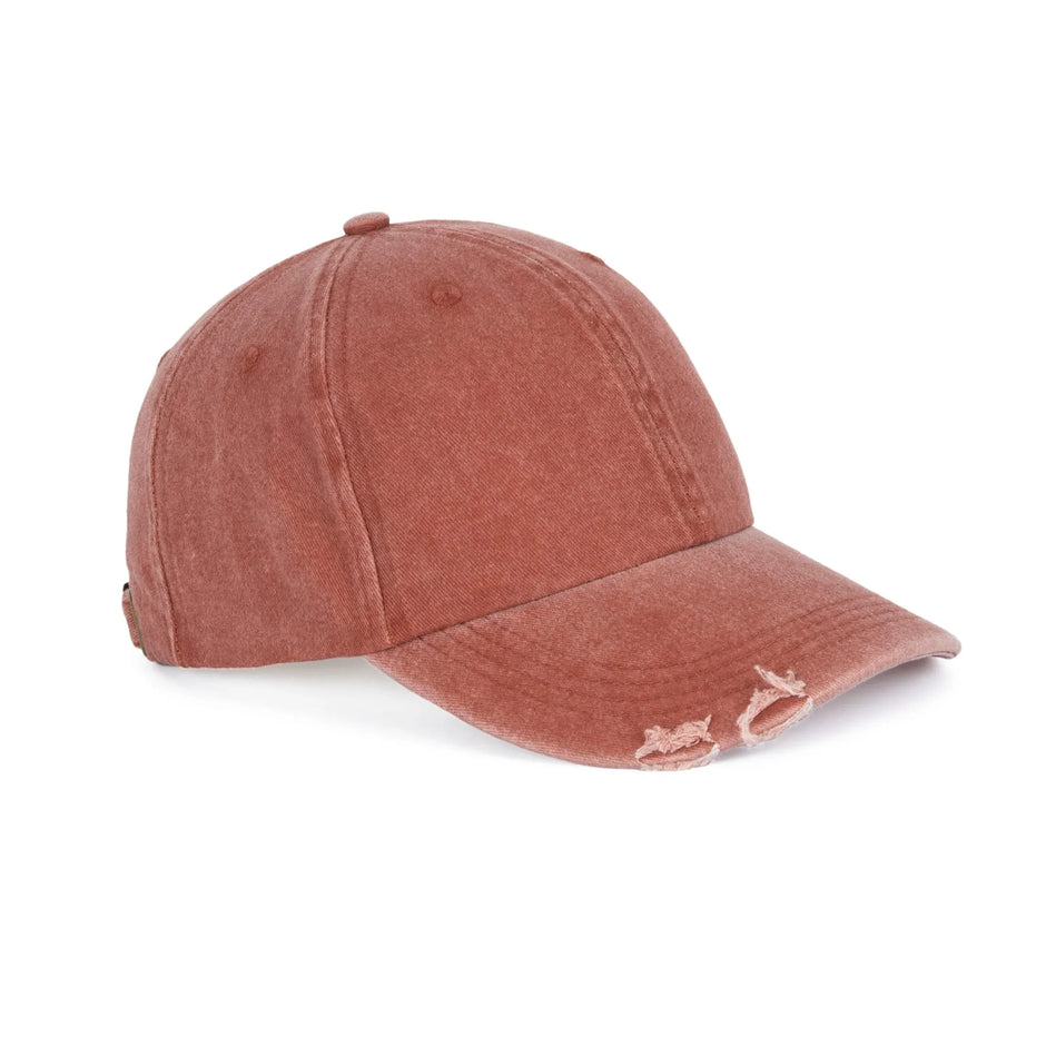 KP235 - Casquette vintage effet déchiré - 6 panneaux - Occifloc