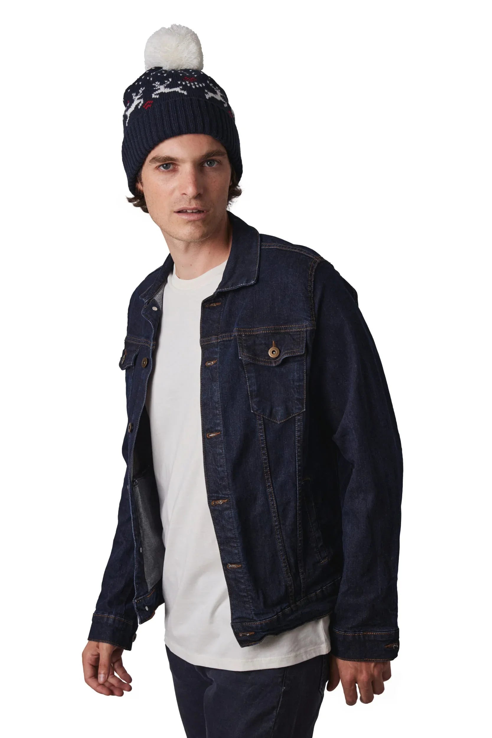 KP512 - Bonnet de Noël motifs rennes - Occifloc
