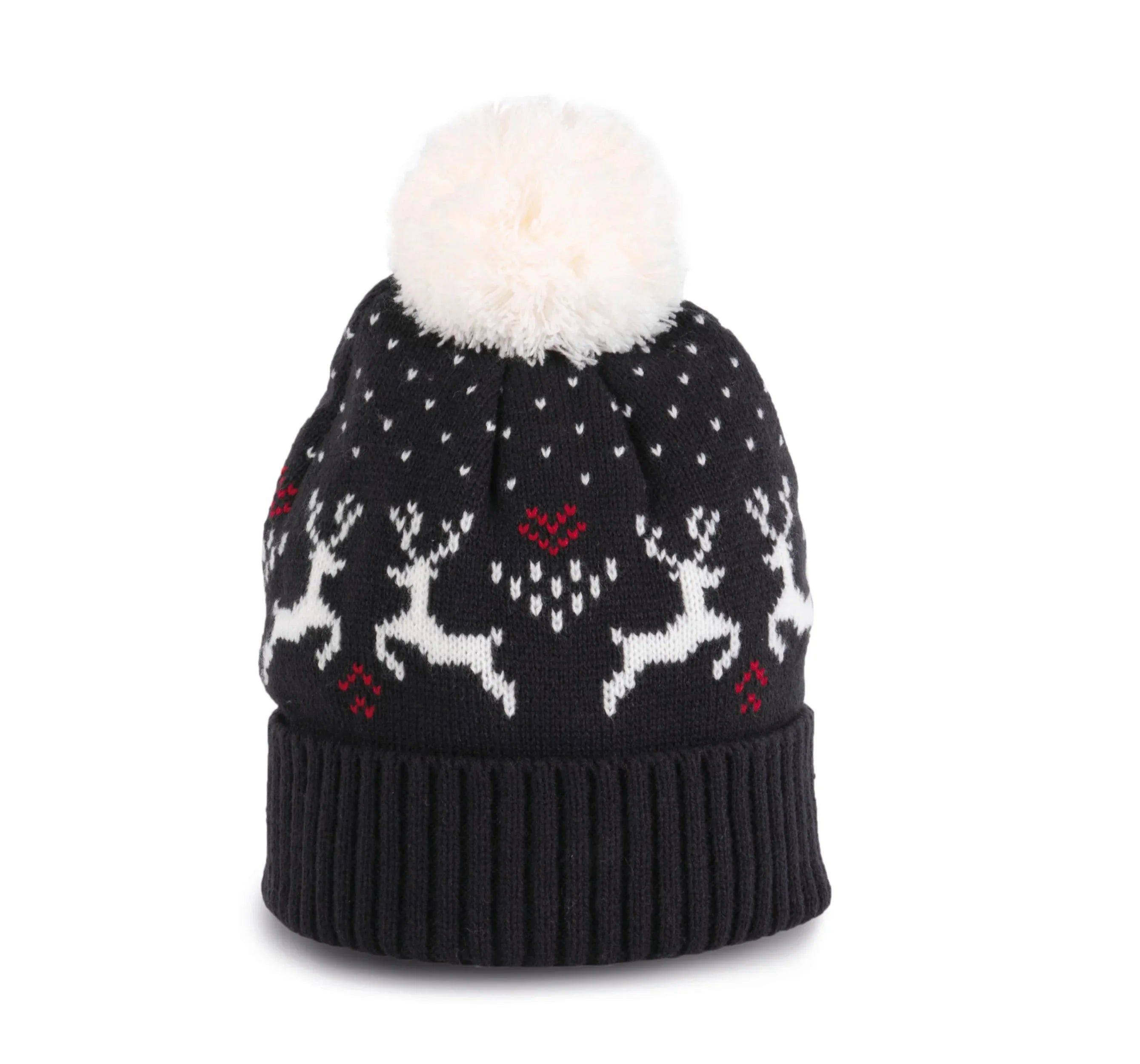 KP512 - Bonnet de Noël motifs rennes - Occifloc