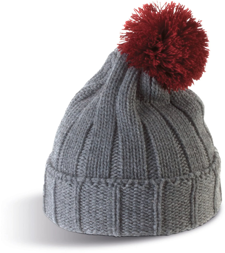 KP519 - Bonnet à pompon avec revers - Occifloc