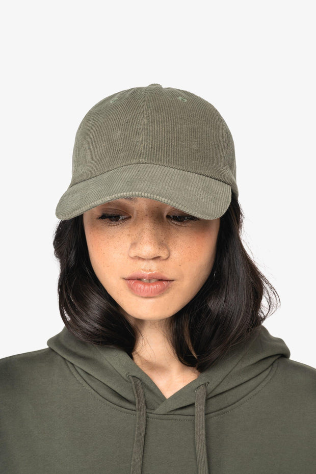 NS016 - Casquette écoresponsable en velours côtelé 6 panneaux unisexe - Occifloc