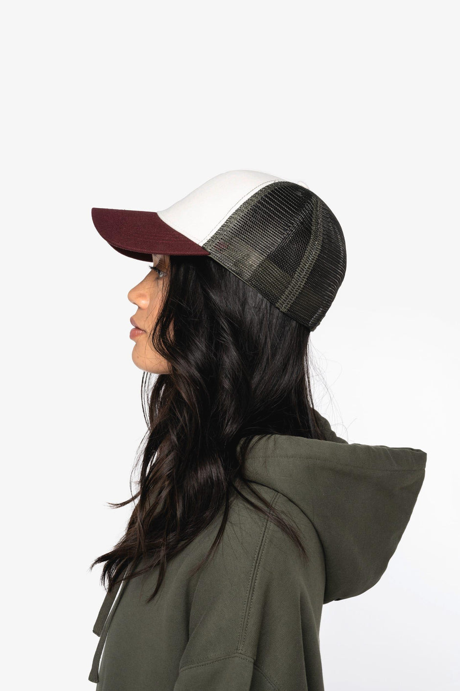 NS035 - Casquette trucker écoresponsable 5 panneaux unisexe - Occifloc