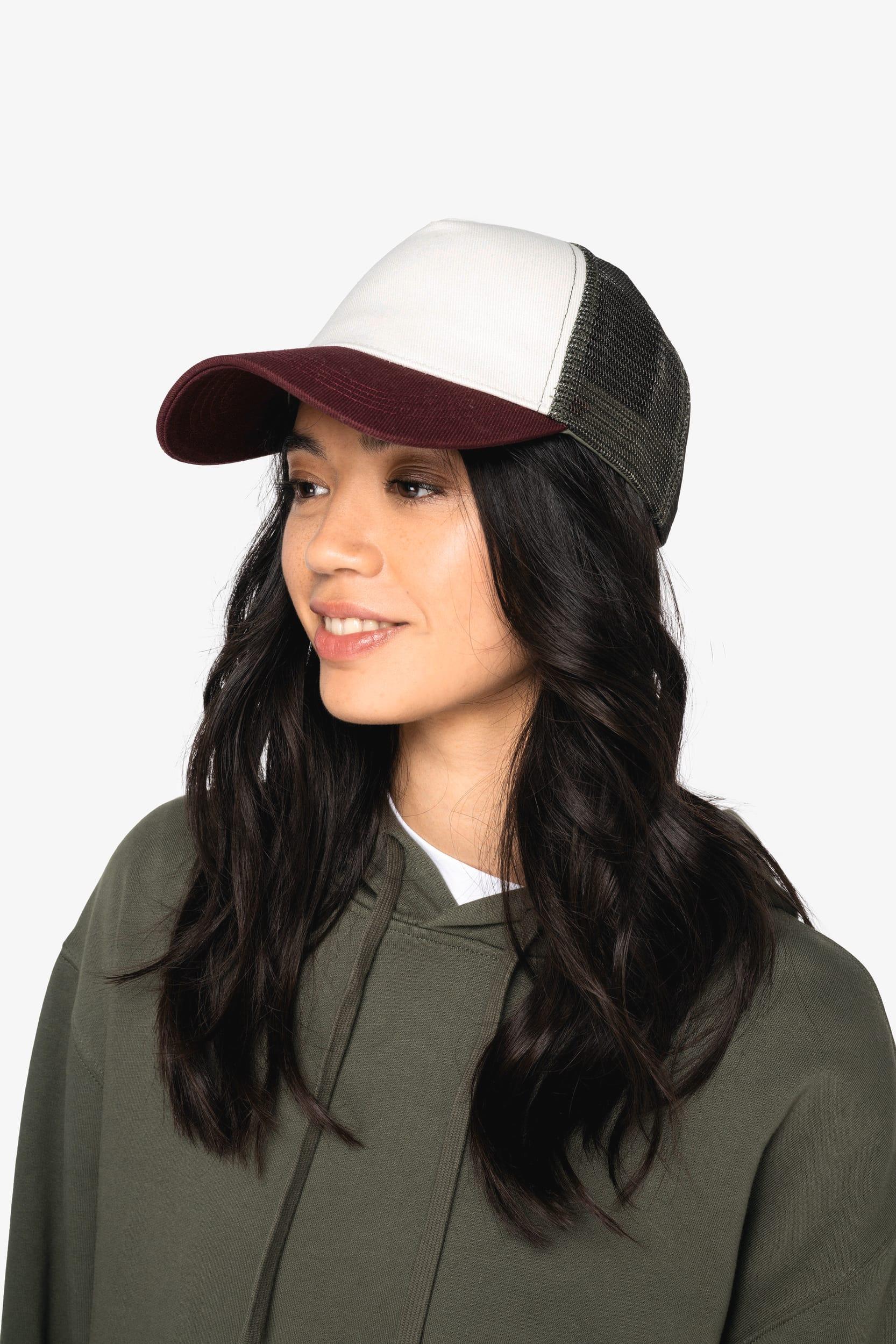 NS035 - Casquette trucker écoresponsable 5 panneaux unisexe - Occifloc