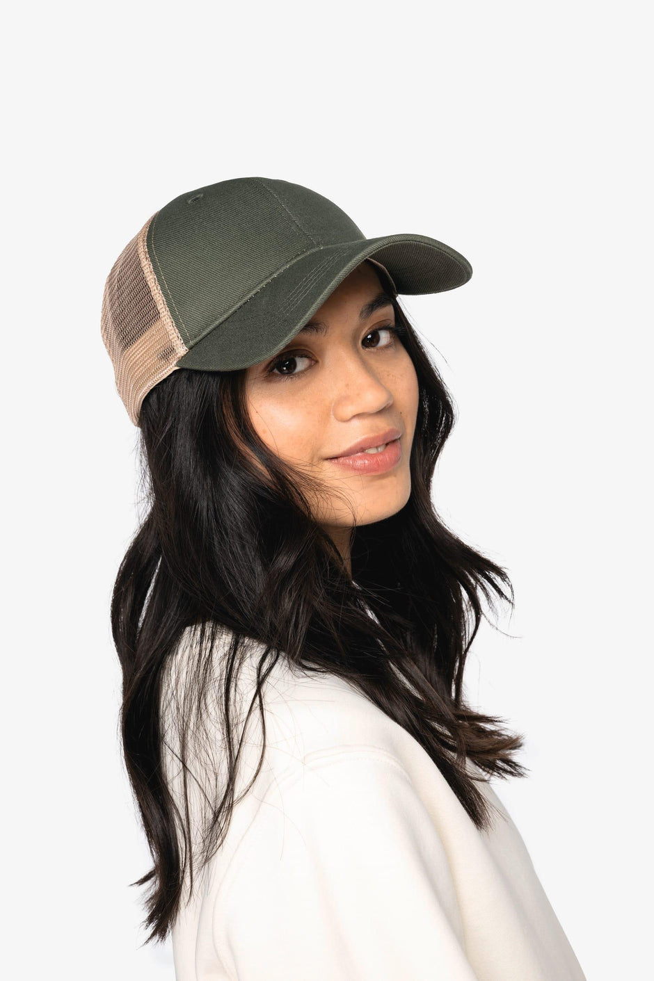 NS036 - Casquette trucker écoresponsable 6 panneaux unisexe - Occifloc