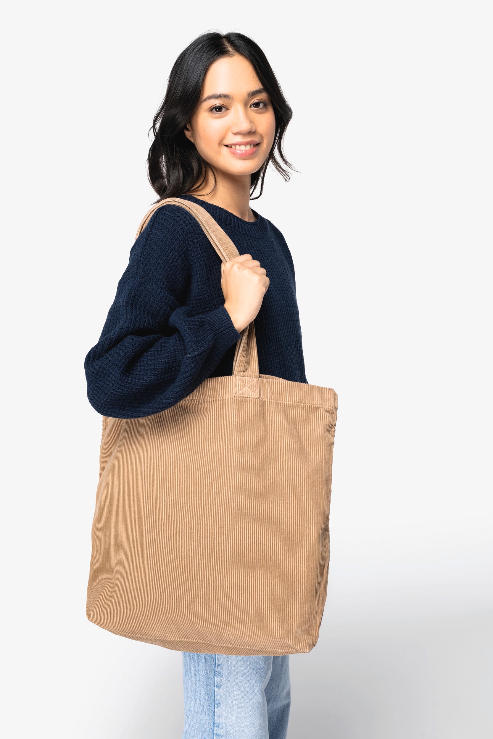 NS133 - Sac écoresponsable délavé en velours côtelé Native Spirit