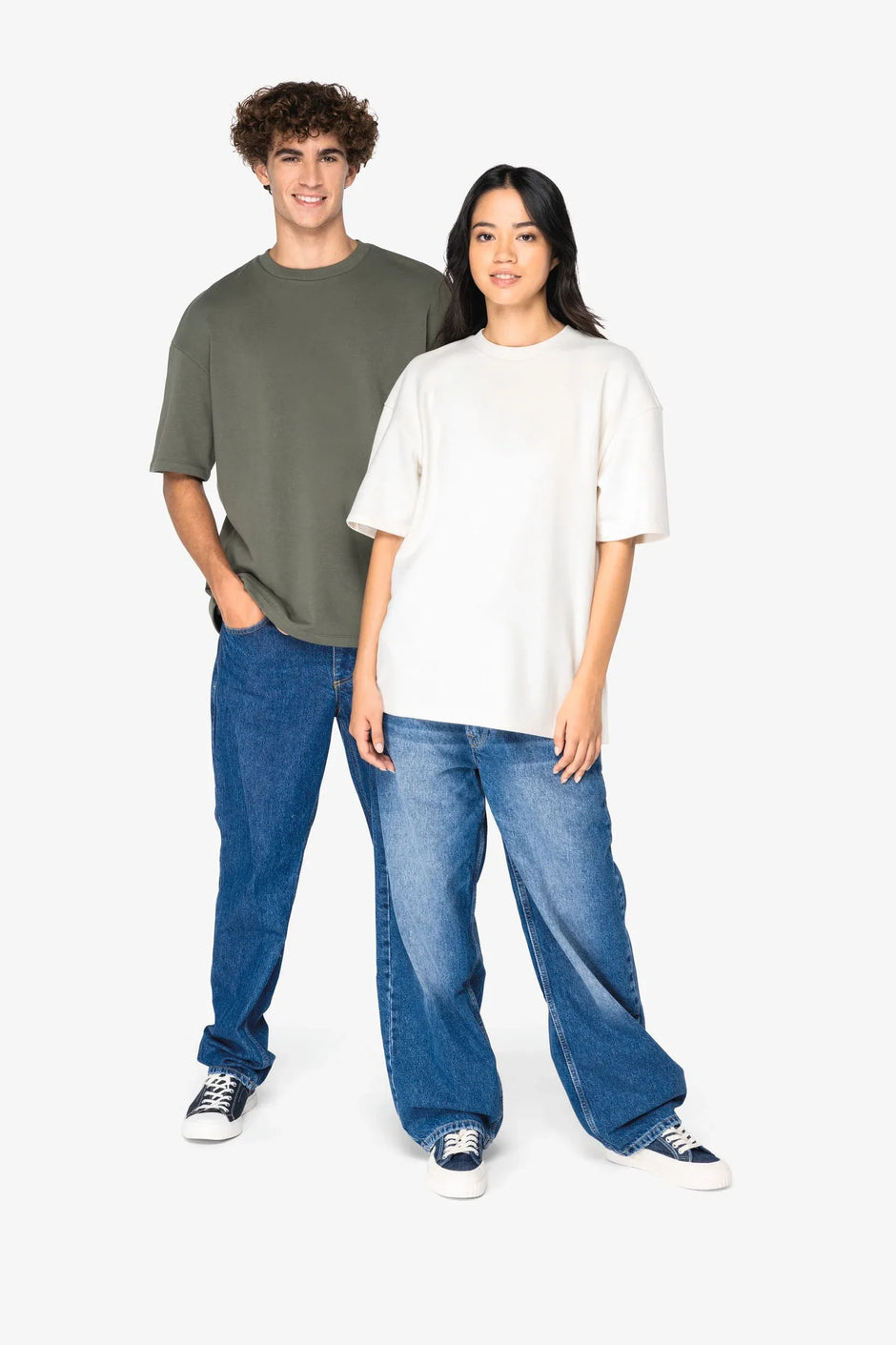 NS308 - T-shirt écoresponsable oversize French Terry unisexe - Occifloc