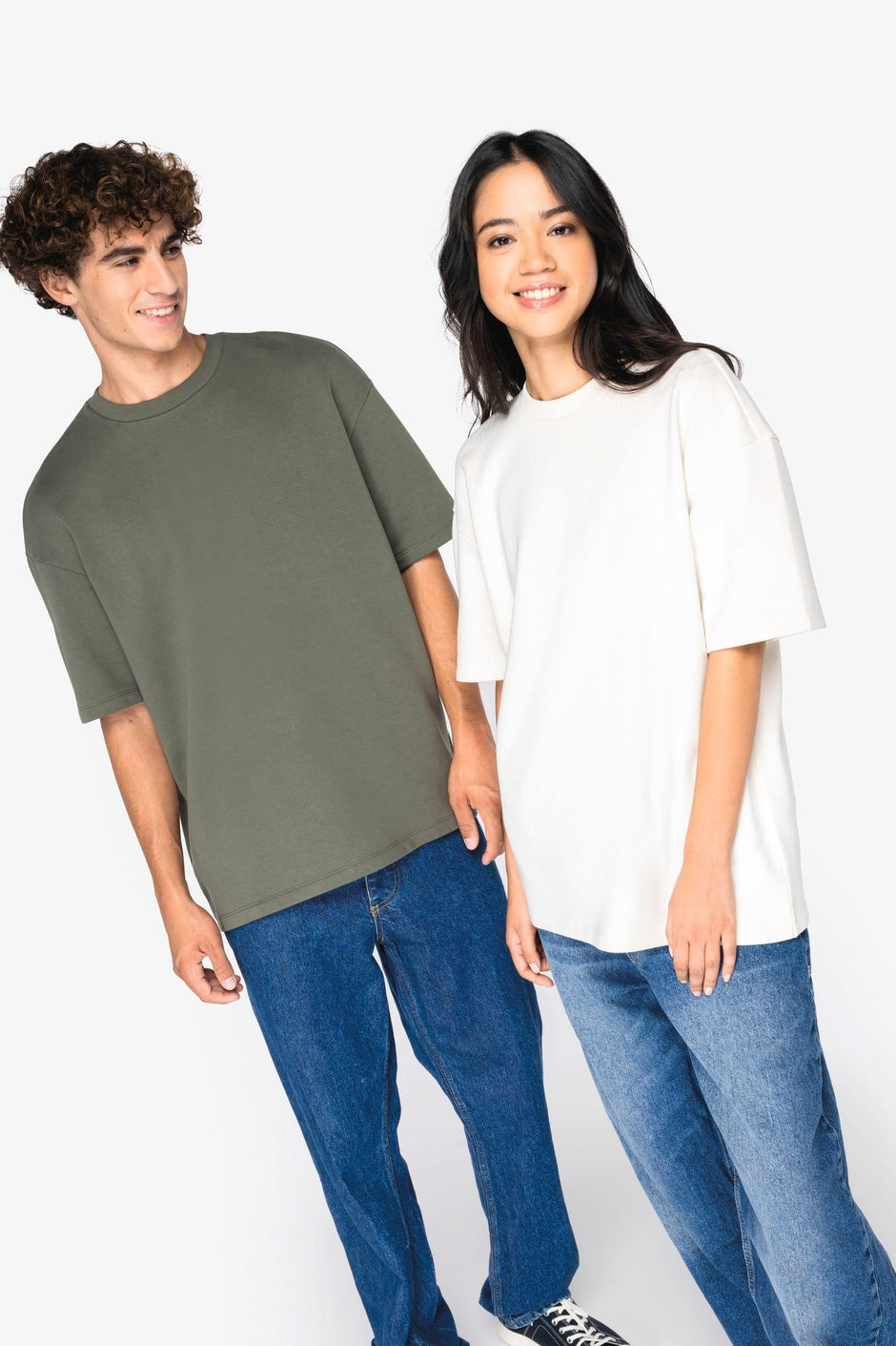 NS308 - T-shirt écoresponsable oversize French Terry unisexe - Occifloc