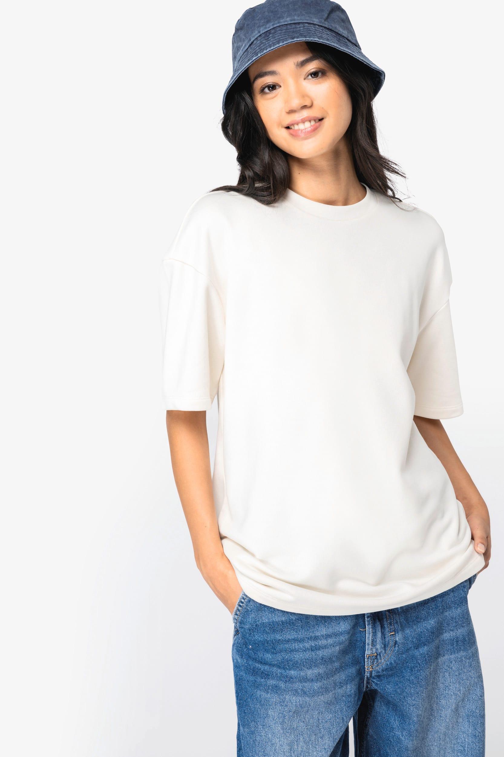 NS308 - T-shirt écoresponsable oversize French Terry unisexe - Occifloc