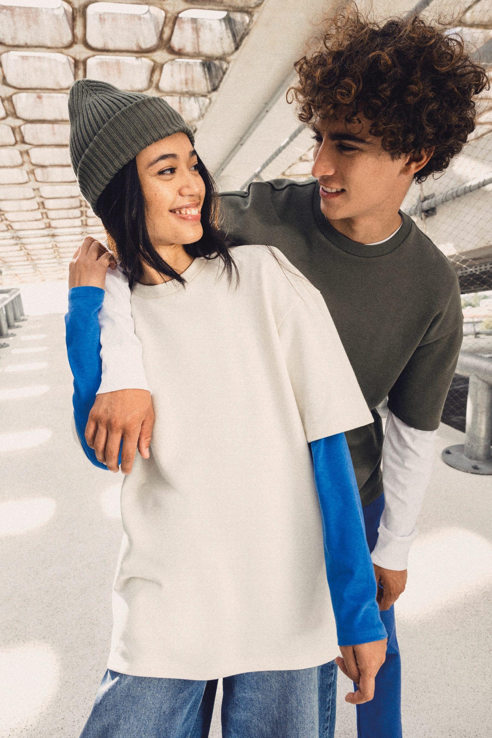 NS308 - T-shirt écoresponsable oversize French Terry unisexe - Occifloc