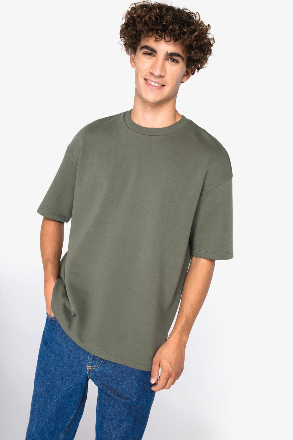 NS308 - T-shirt écoresponsable oversize French Terry unisexe - Occifloc