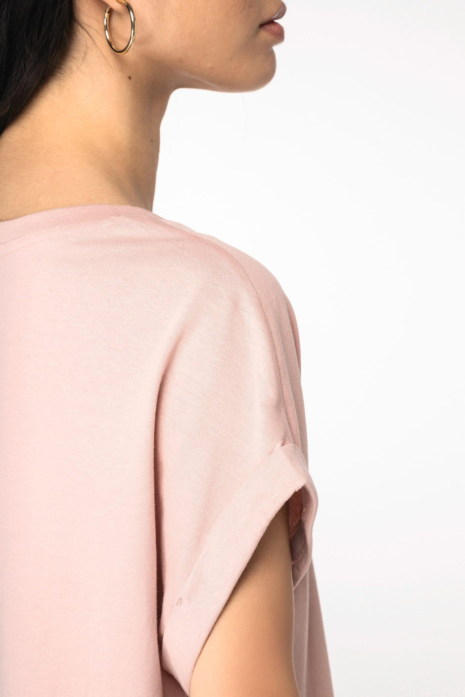 NS309 - T-shirt écoresponsable manches à revers femme - Occifloc