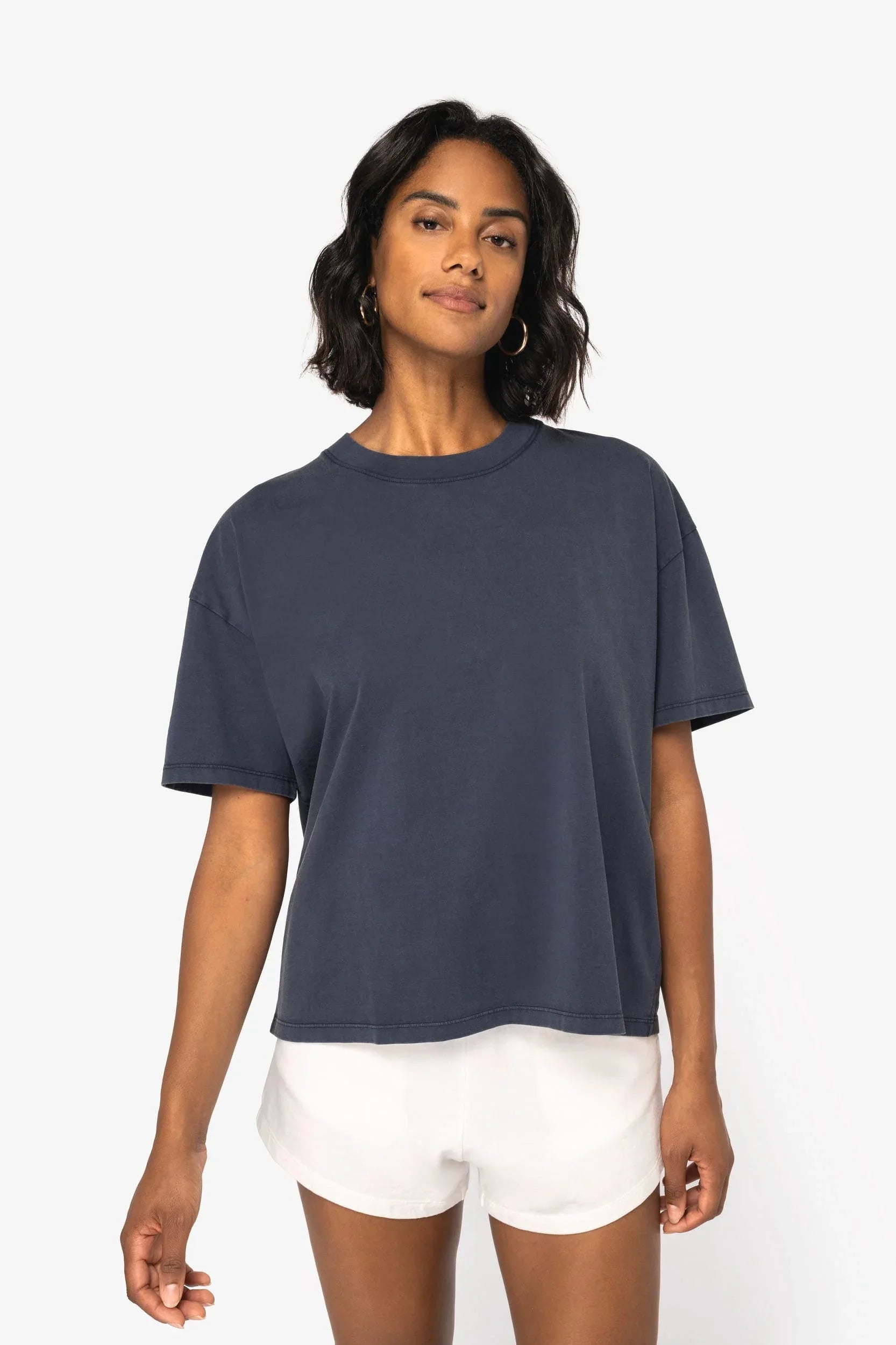 NS327 - T-shirt écoresponsable oversize délavé femme - Occifloc