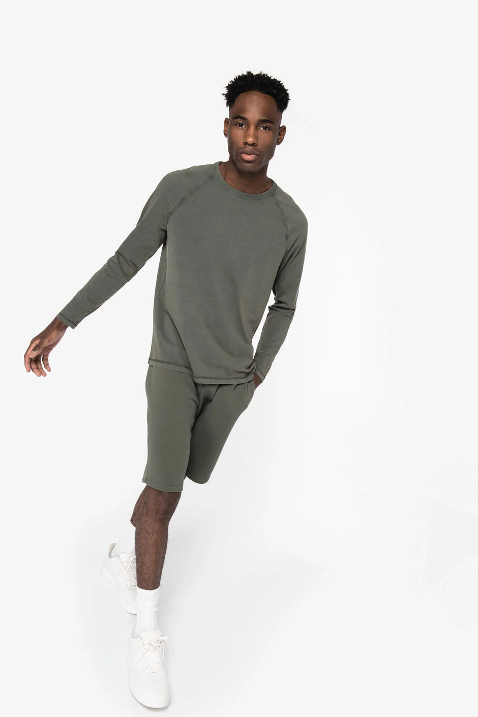 NS338 - T-shirt écoresponsable raglan manches longues homme - Occifloc
