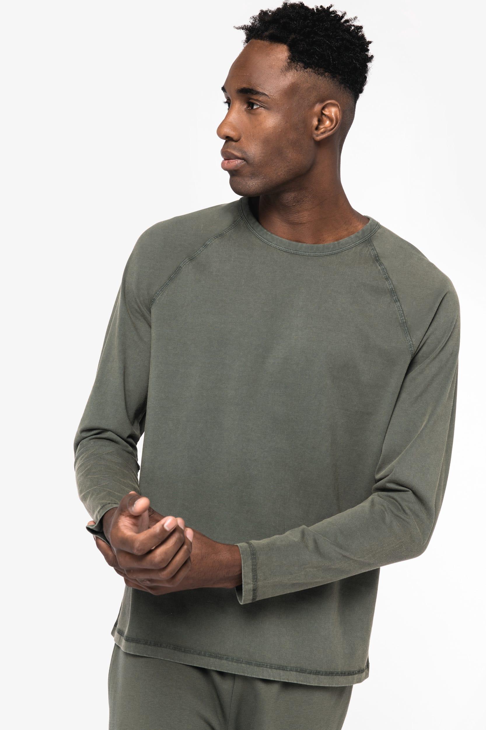 NS338 - T-shirt écoresponsable raglan manches longues homme - Occifloc