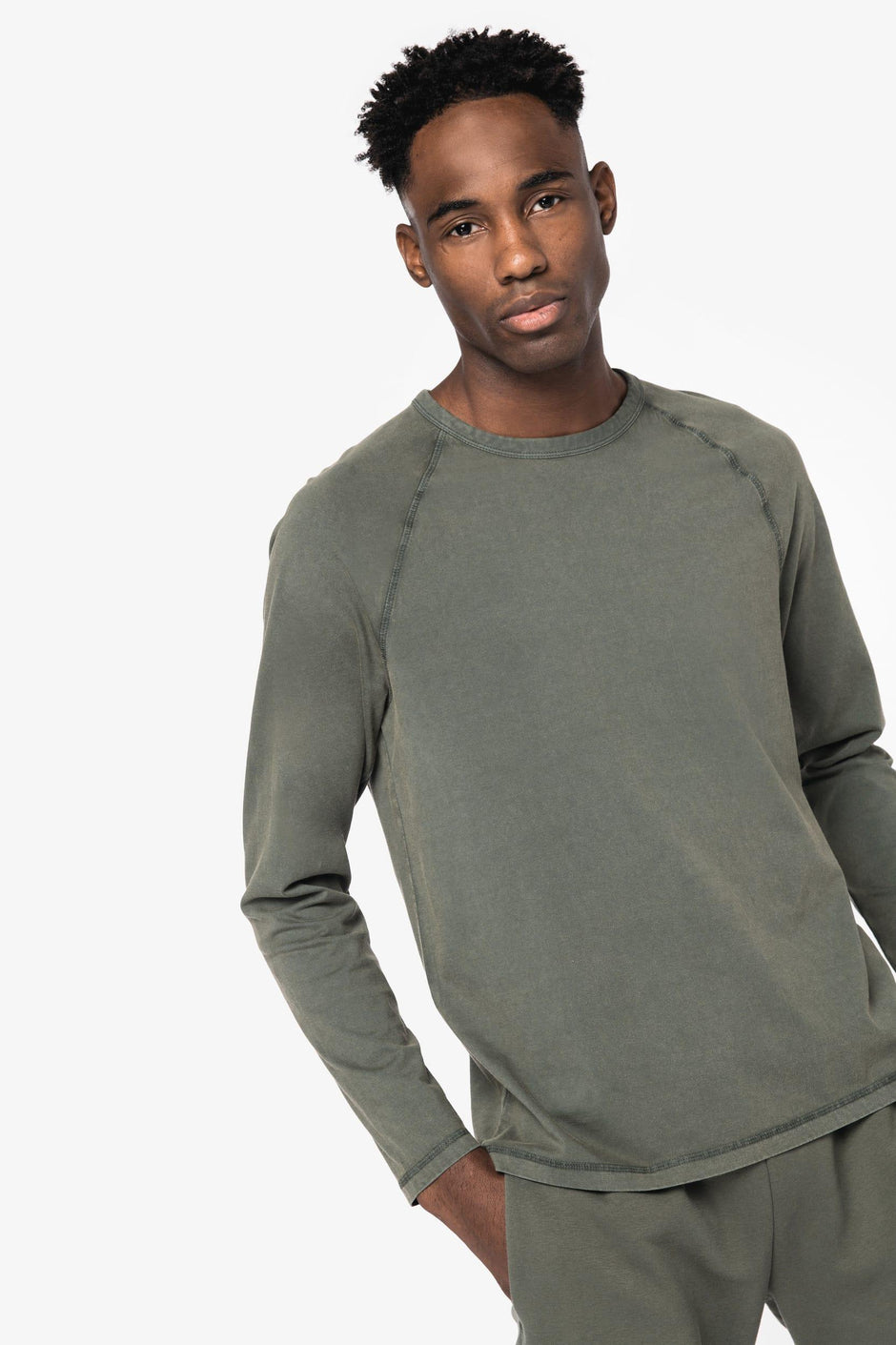 NS338 - T-shirt écoresponsable raglan manches longues homme - Occifloc