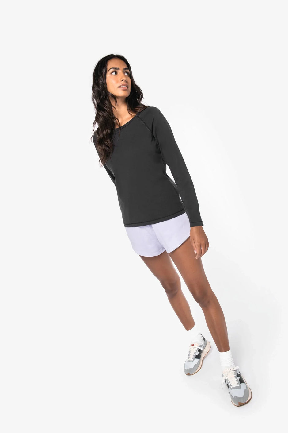 NS339 - T-shirt écoresponsable raglan manches longues femme - Occifloc