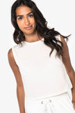 NS342 - T-shirt écoresponsable crop sans manche femme - Occifloc