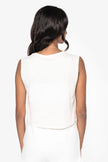 NS342 - T-shirt écoresponsable crop sans manche femme - Occifloc