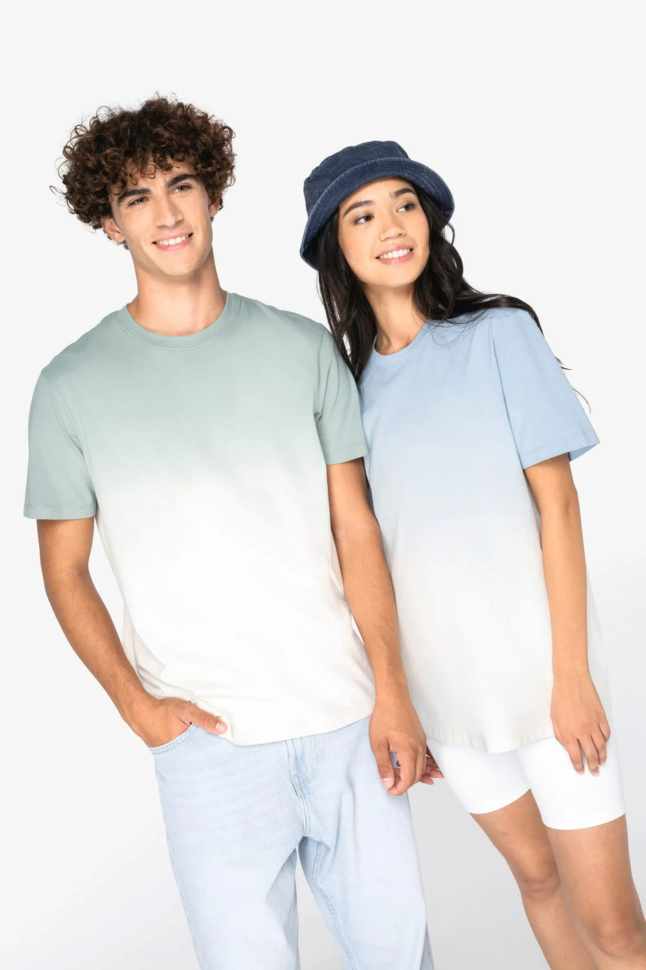 NS345 - T-shirt écoresponsable Dip Dye unisexe - Occifloc
