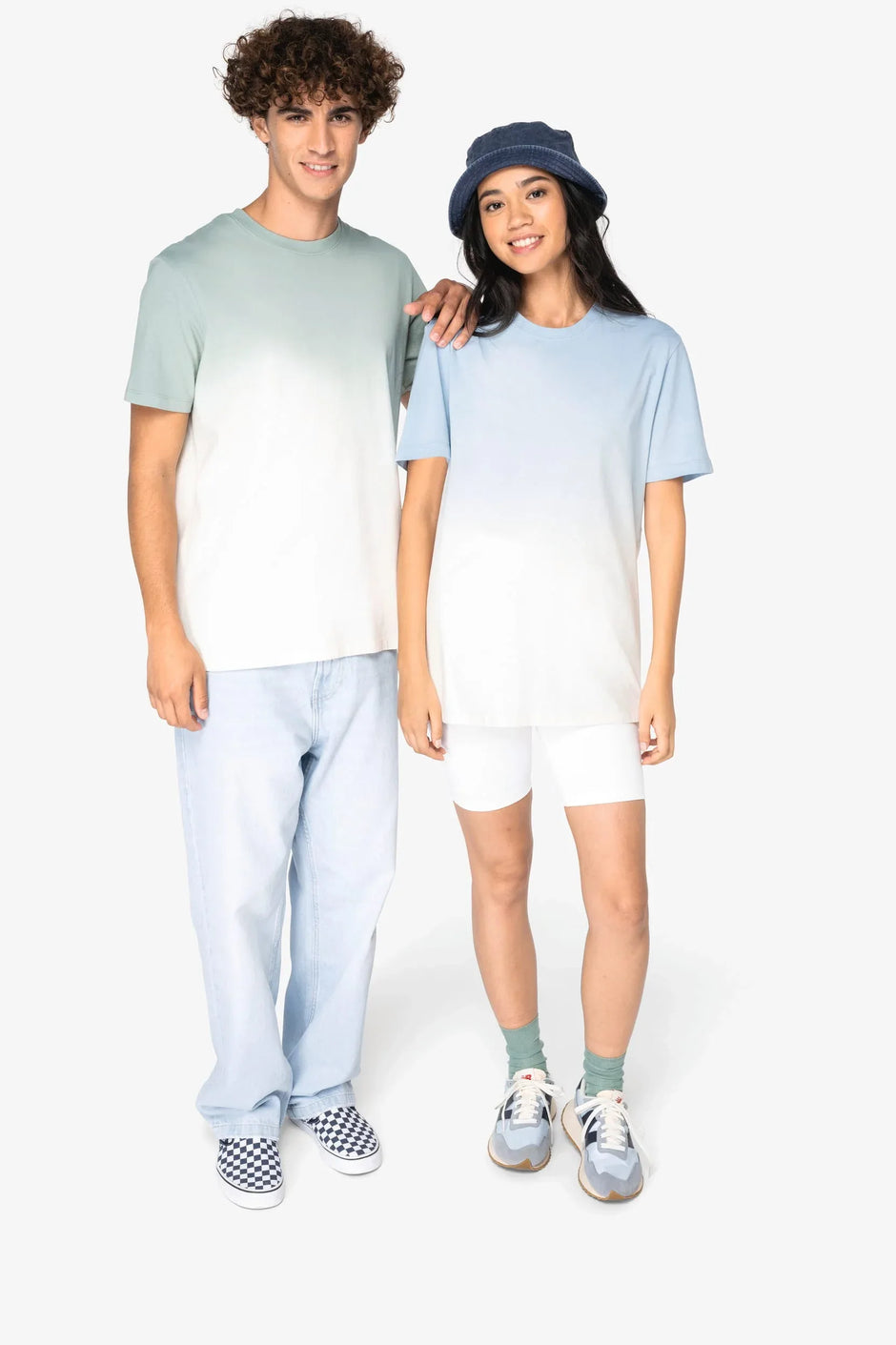 NS345 - T-shirt écoresponsable Dip Dye unisexe - Occifloc