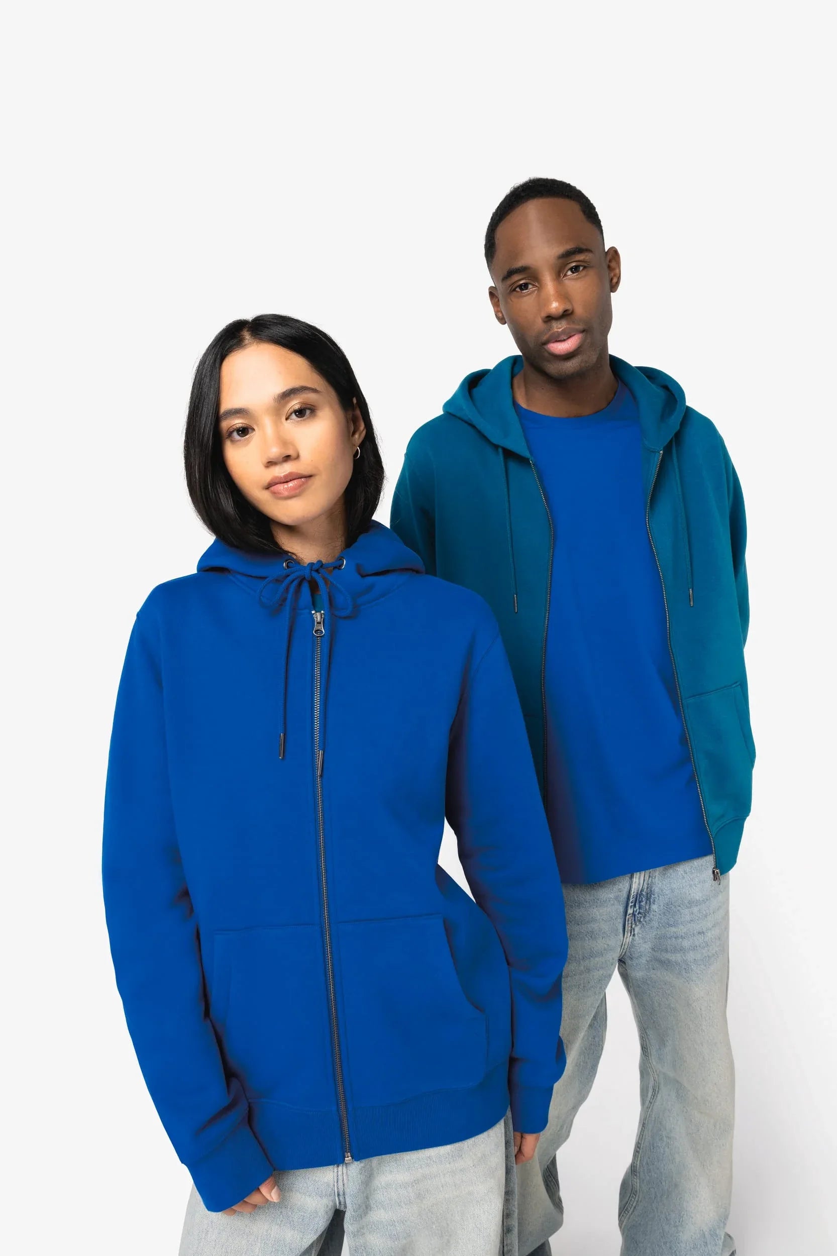 NS402 - Sweat-shirt écoresponsable zippé à capuche unisexe - Occifloc