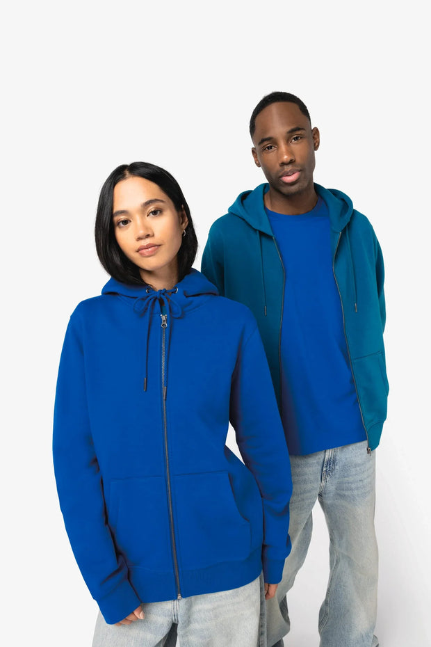 NS402 - Sweat-shirt écoresponsable zippé à capuche unisexe - Occifloc