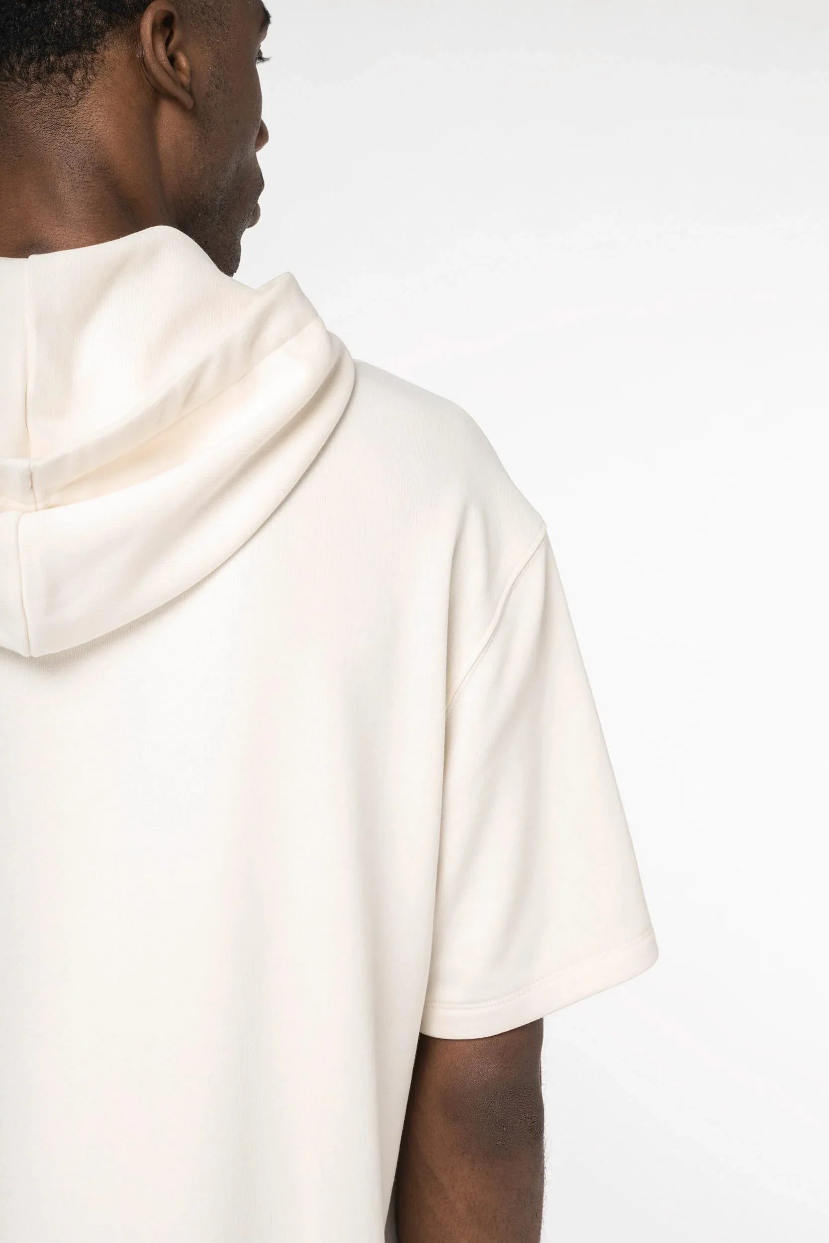 NS406 - Sweat-shirt écoresponsable à capuche à épaules tombantes manches courtes French Terry unisexe - Occifloc