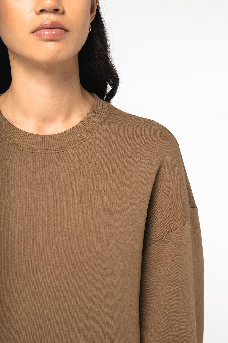 NS407 - Sweat-shirt écoresponsable à col rond oversize unisexe - Occifloc