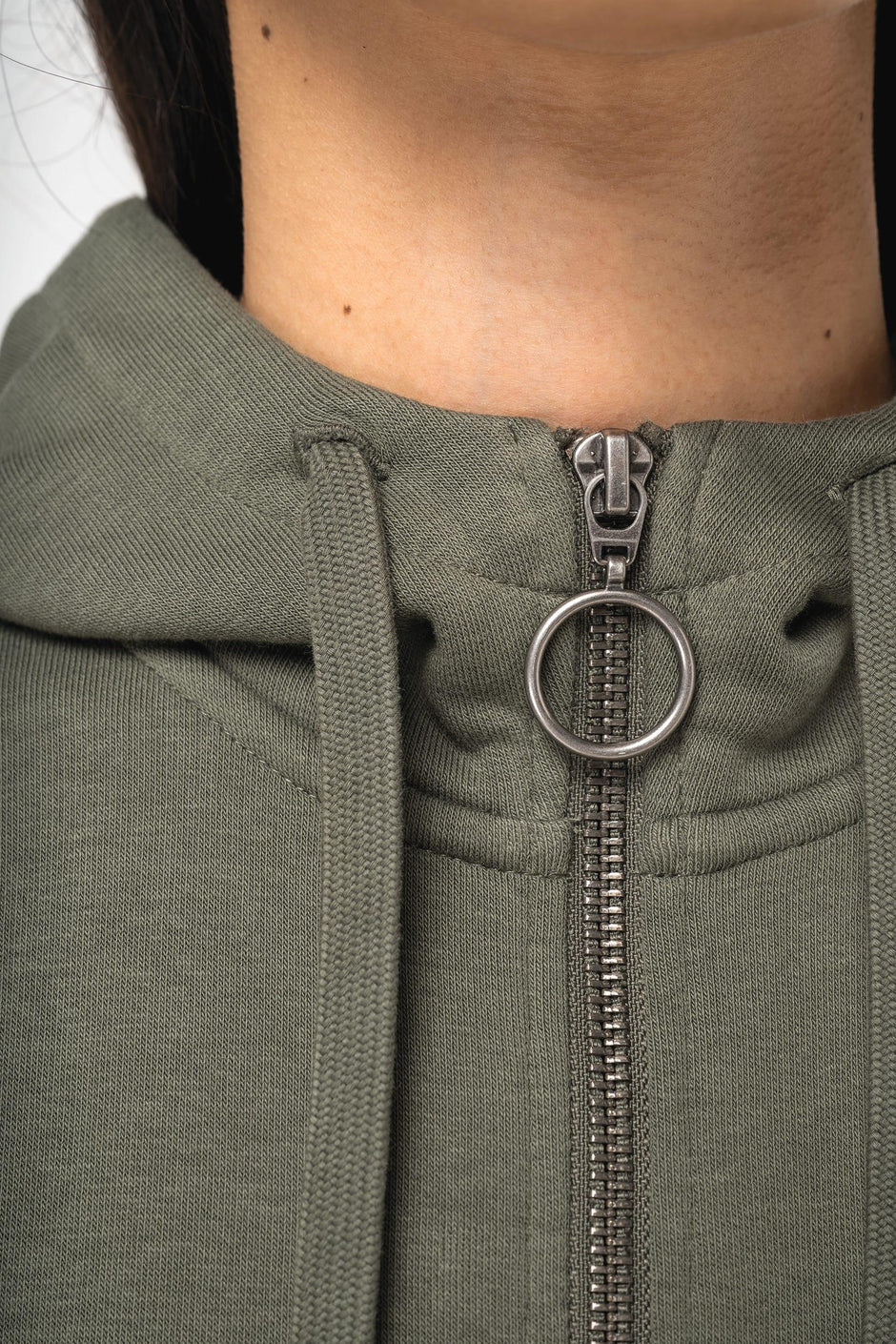 NS409 - Sweat-shirt écoresponsable zippé à capuche French Terry femme - Occifloc