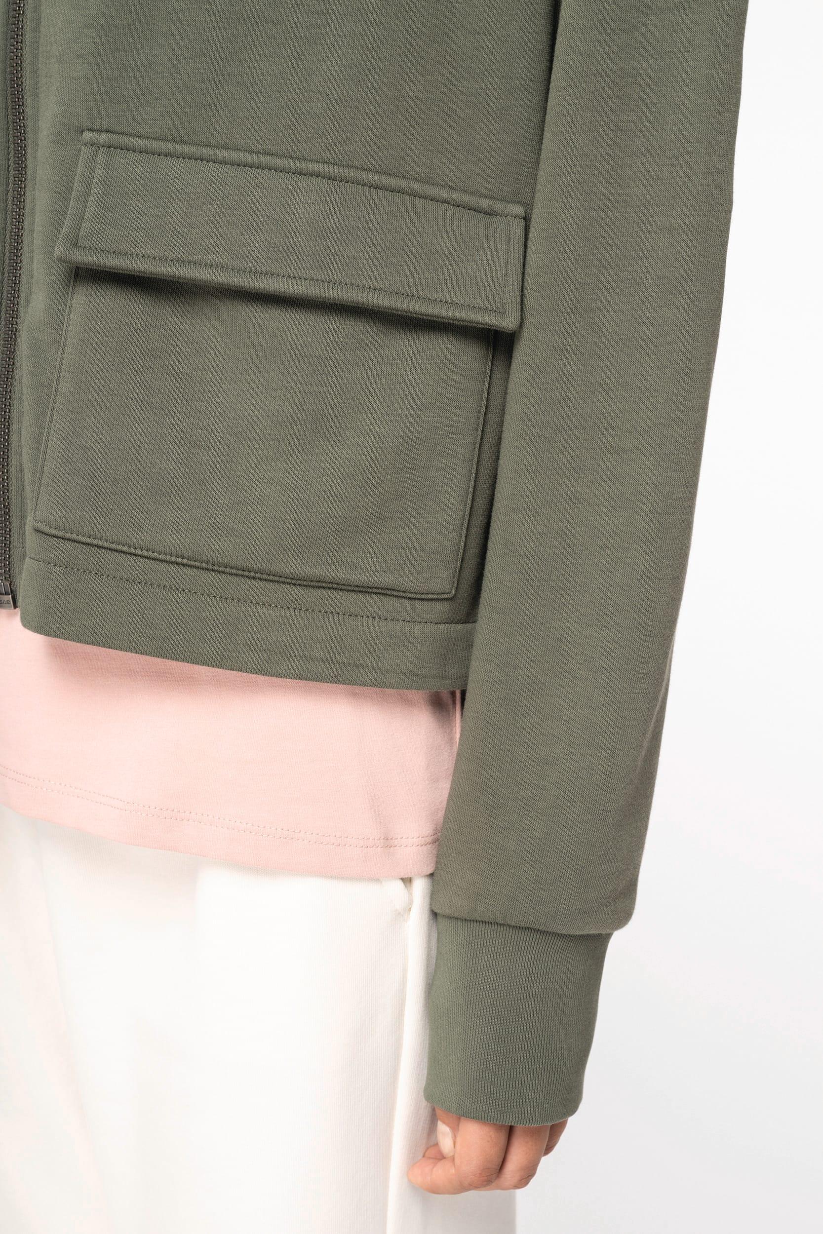 NS409 - Sweat-shirt écoresponsable zippé à capuche French Terry femme - Occifloc