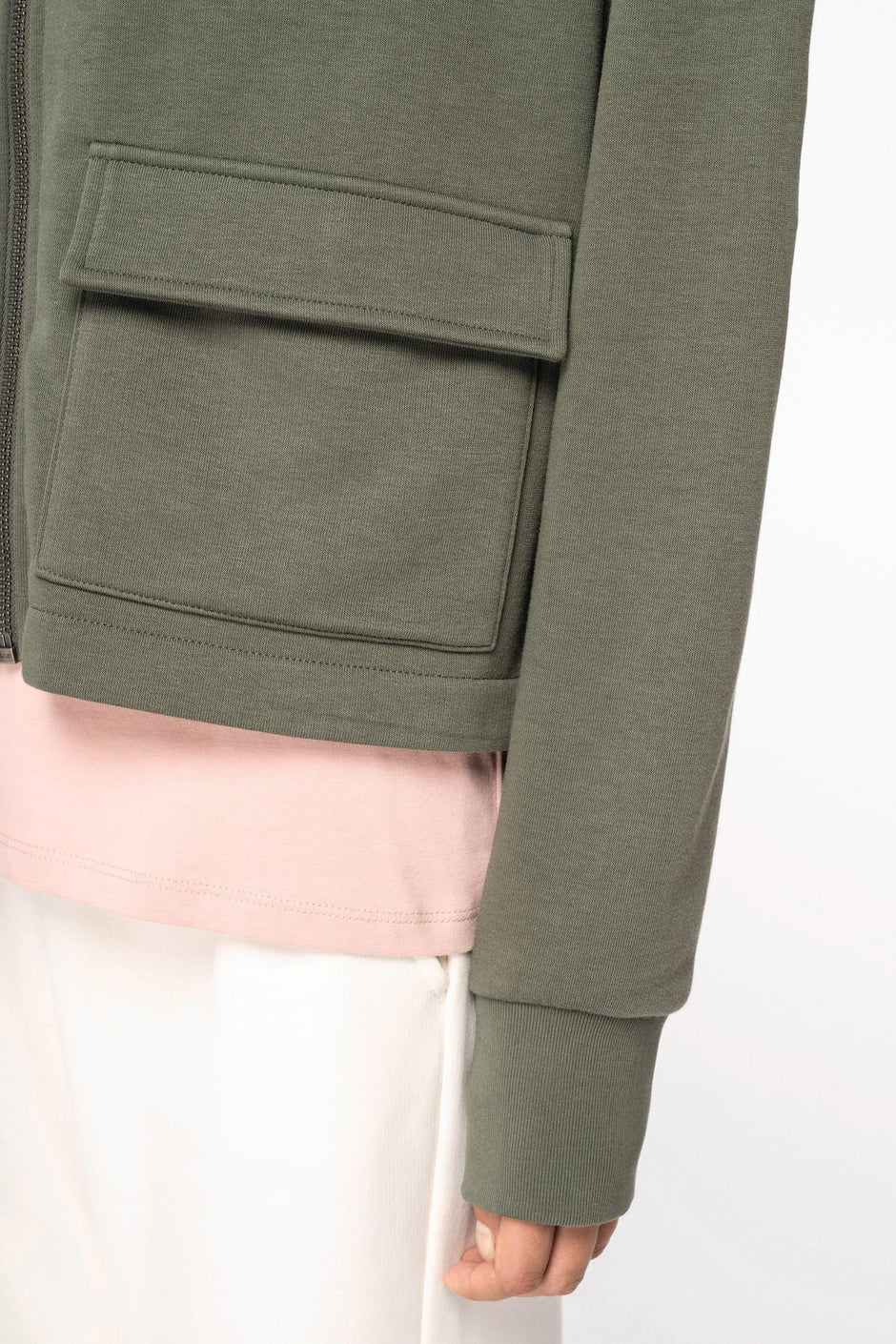 NS409 - Sweat-shirt écoresponsable zippé à capuche French Terry femme - Occifloc