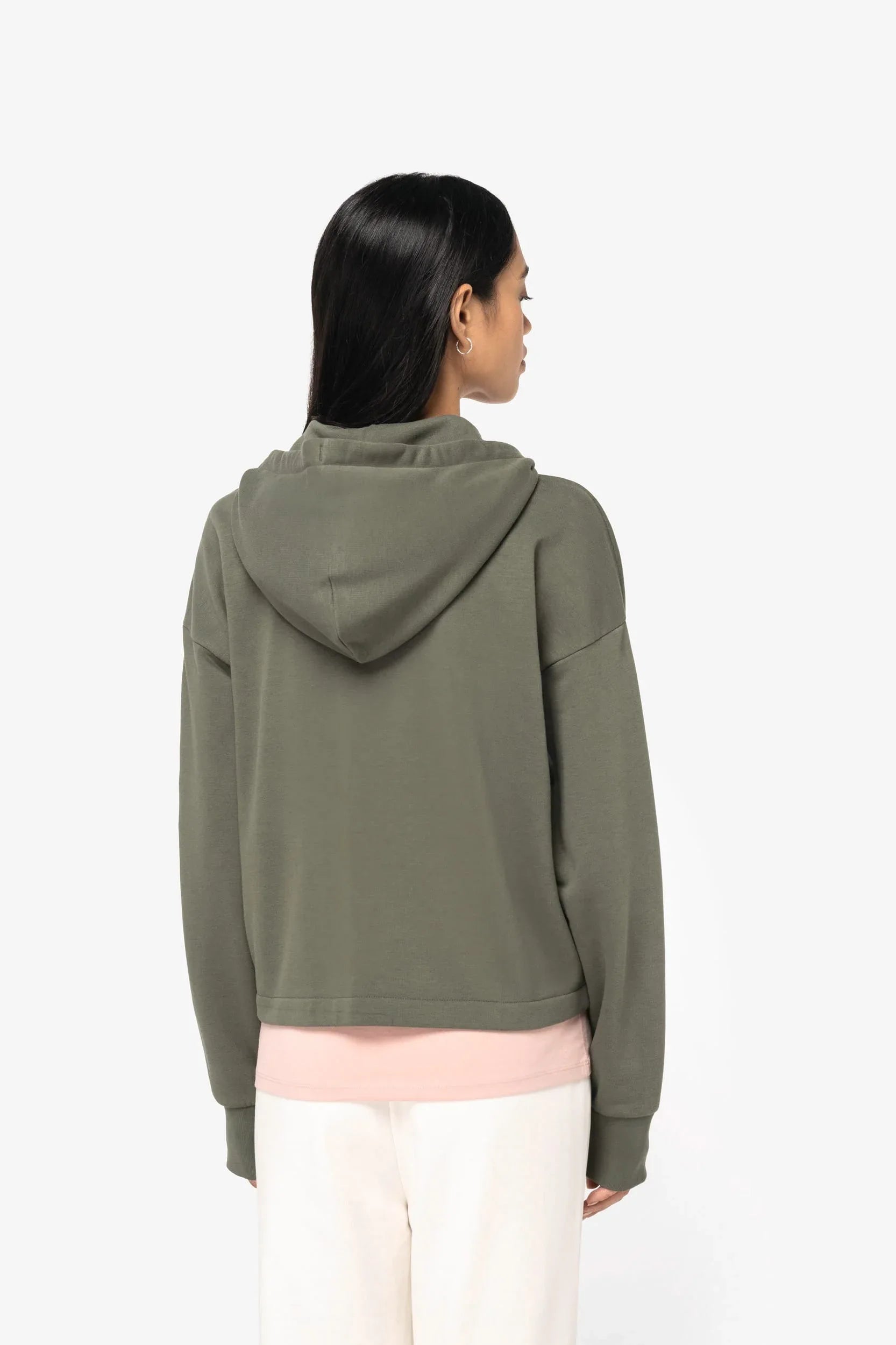 NS409 - Sweat-shirt écoresponsable zippé à capuche French Terry femme - Occifloc