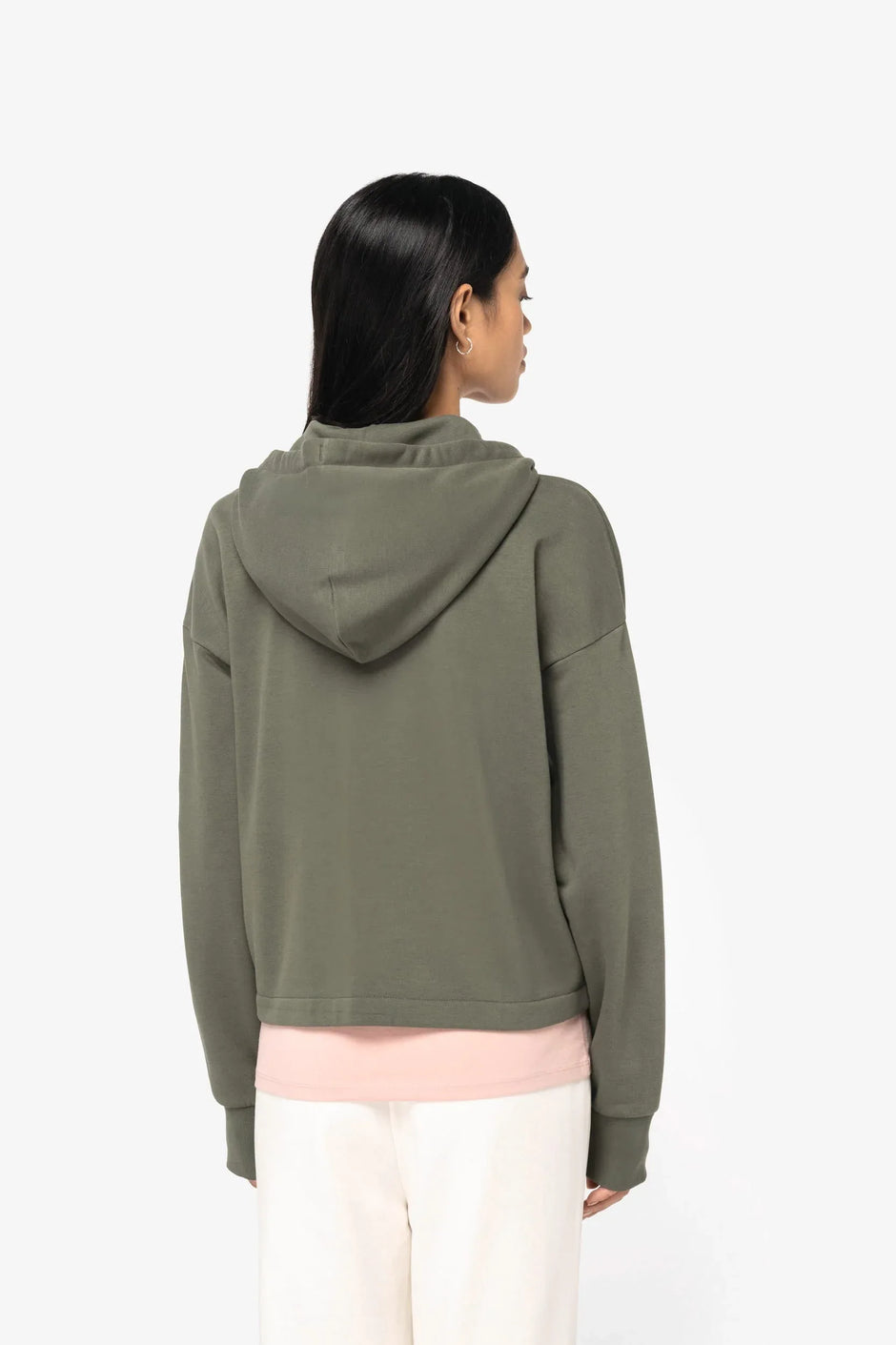 NS409 - Sweat-shirt écoresponsable zippé à capuche French Terry femme - Occifloc