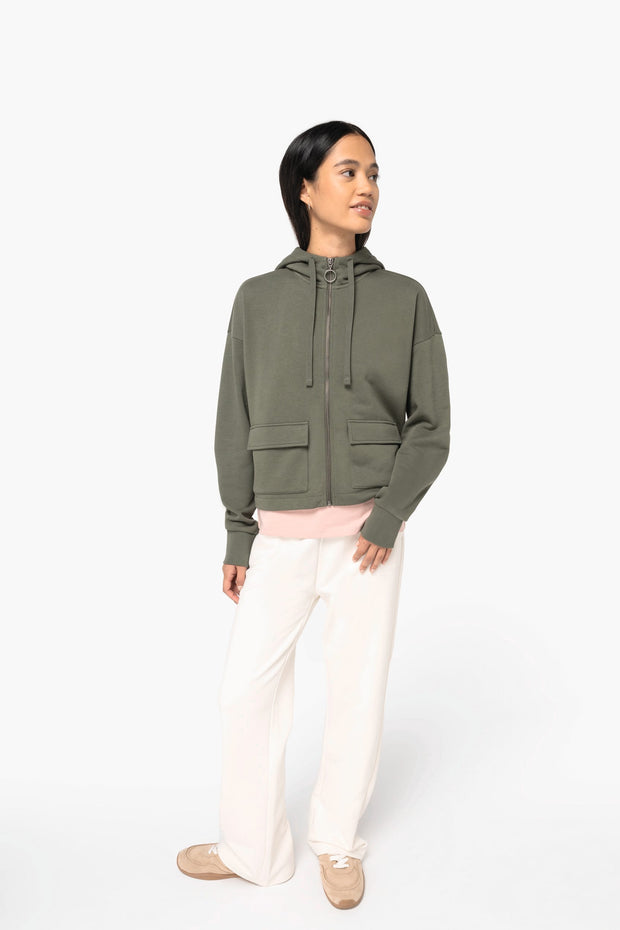 NS409 - Sweat-shirt écoresponsable zippé à capuche French Terry femme Native Spirit
