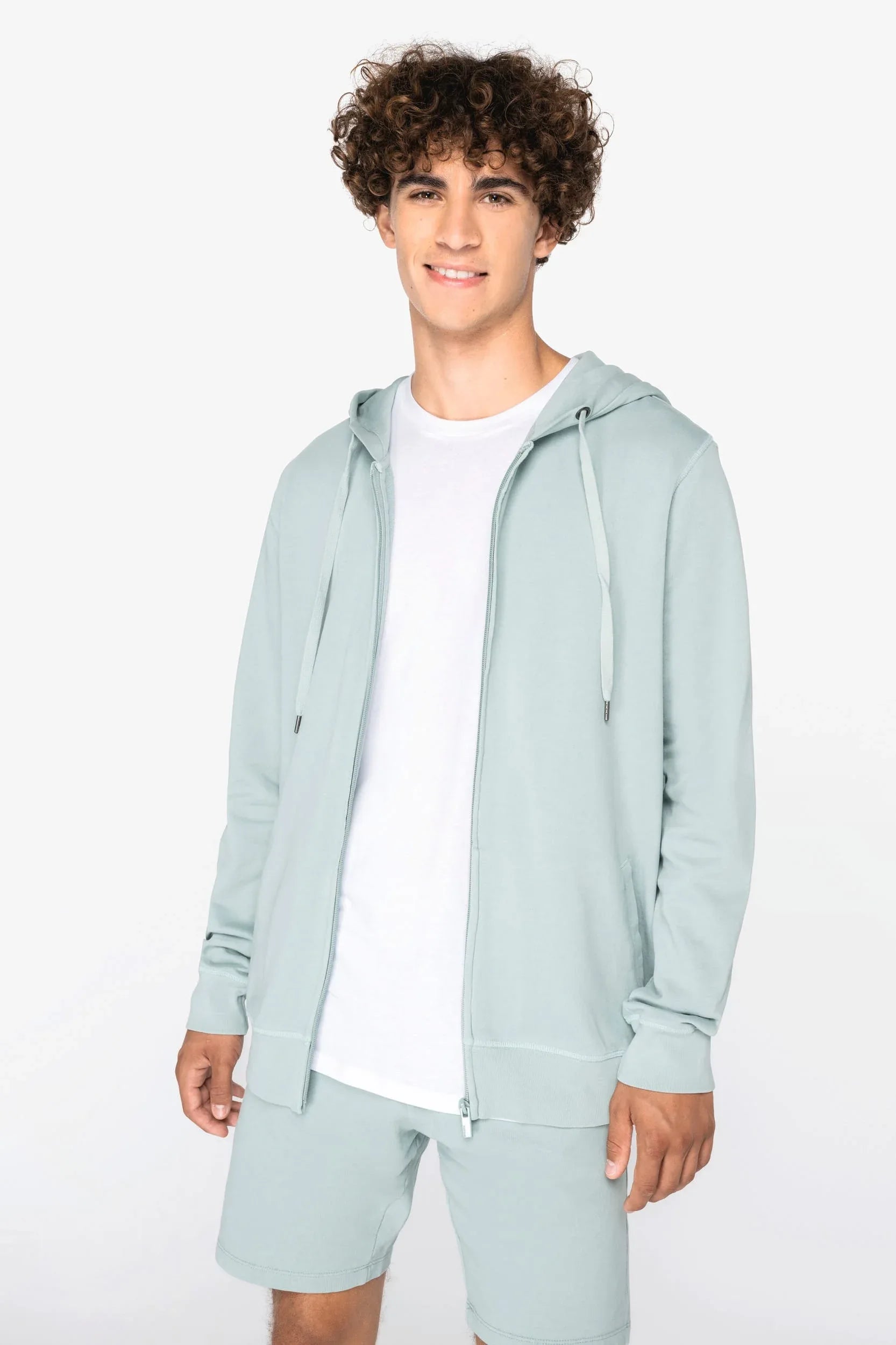 NS417 - Sweat-shirt écoresponsable zippé à capuche French Terry unisexe - Occifloc