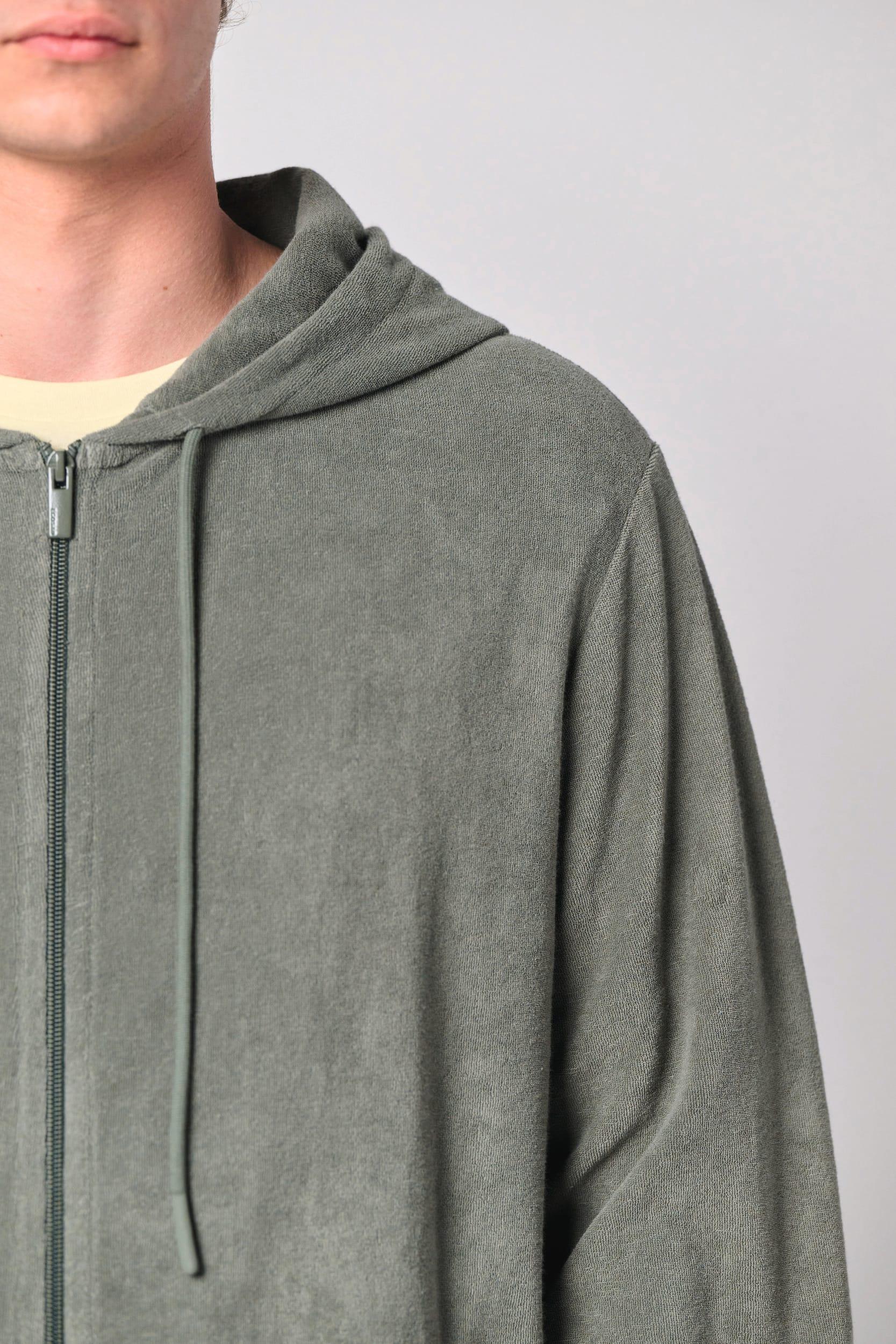 NS419 - Sweat-shirt écoresponsable en éponge zippé à capuche homme - Occifloc