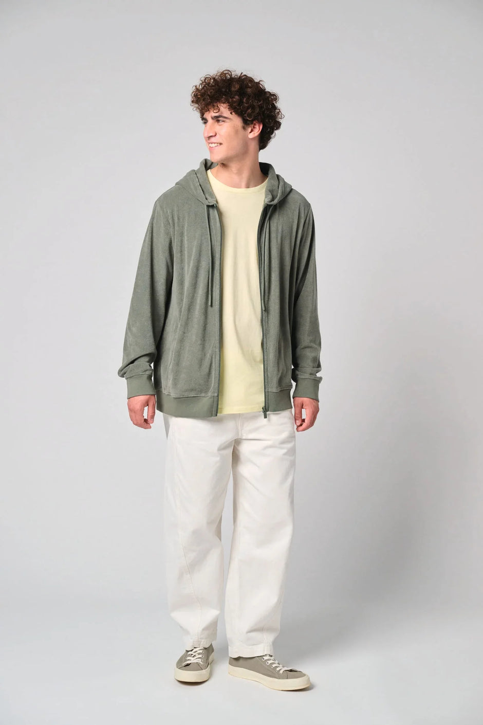 NS419 - Sweat-shirt écoresponsable en éponge zippé à capuche homme - Occifloc