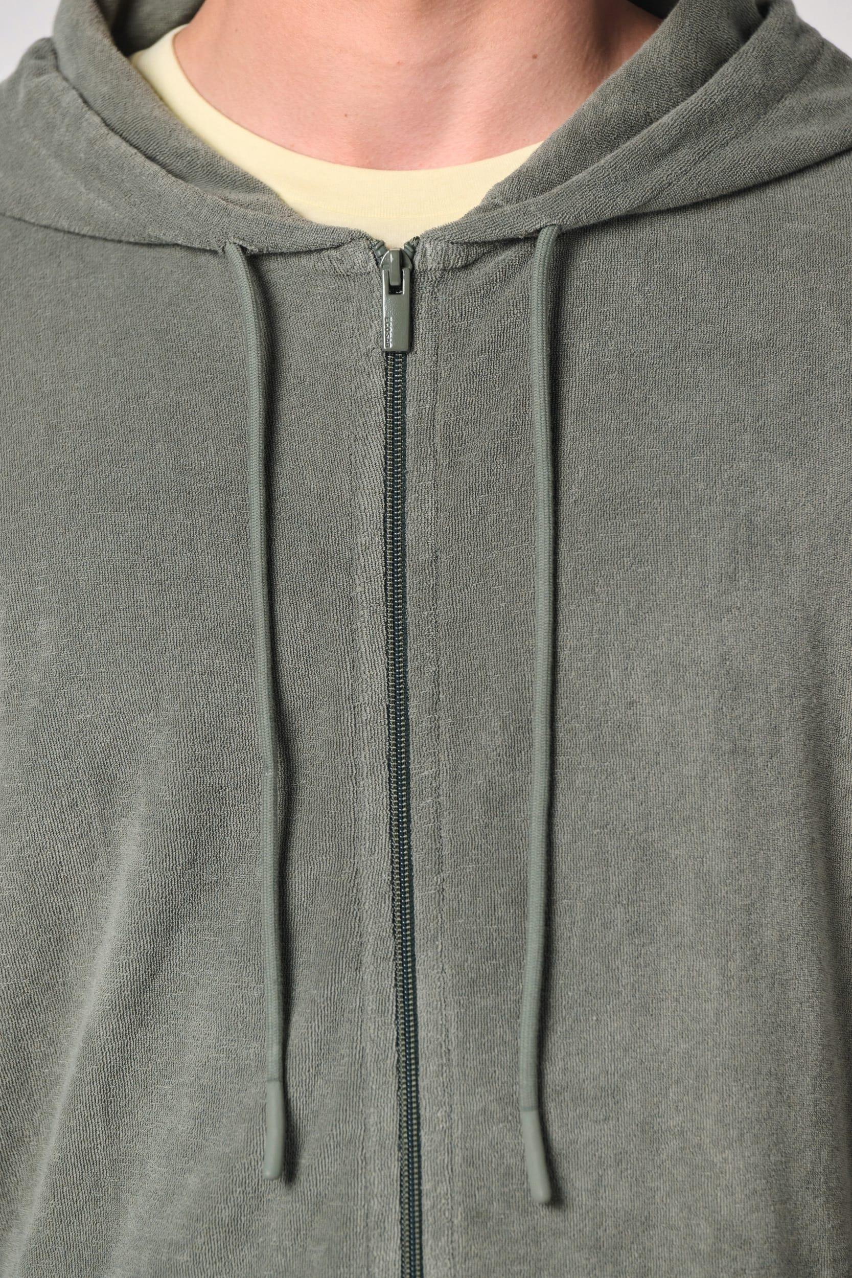 NS419 - Sweat-shirt écoresponsable en éponge zippé à capuche homme - Occifloc