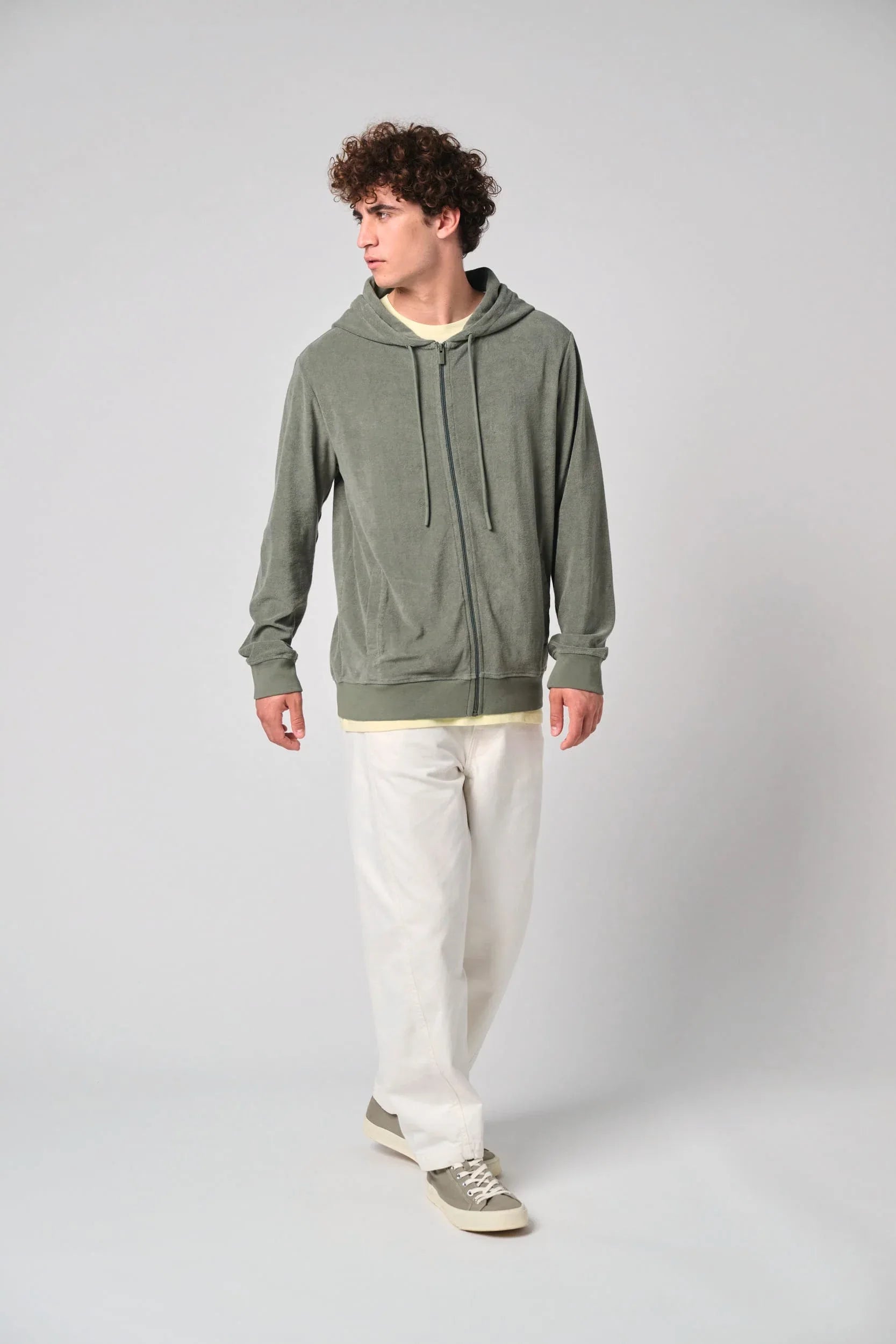NS419 - Sweat-shirt écoresponsable en éponge zippé à capuche homme - Occifloc