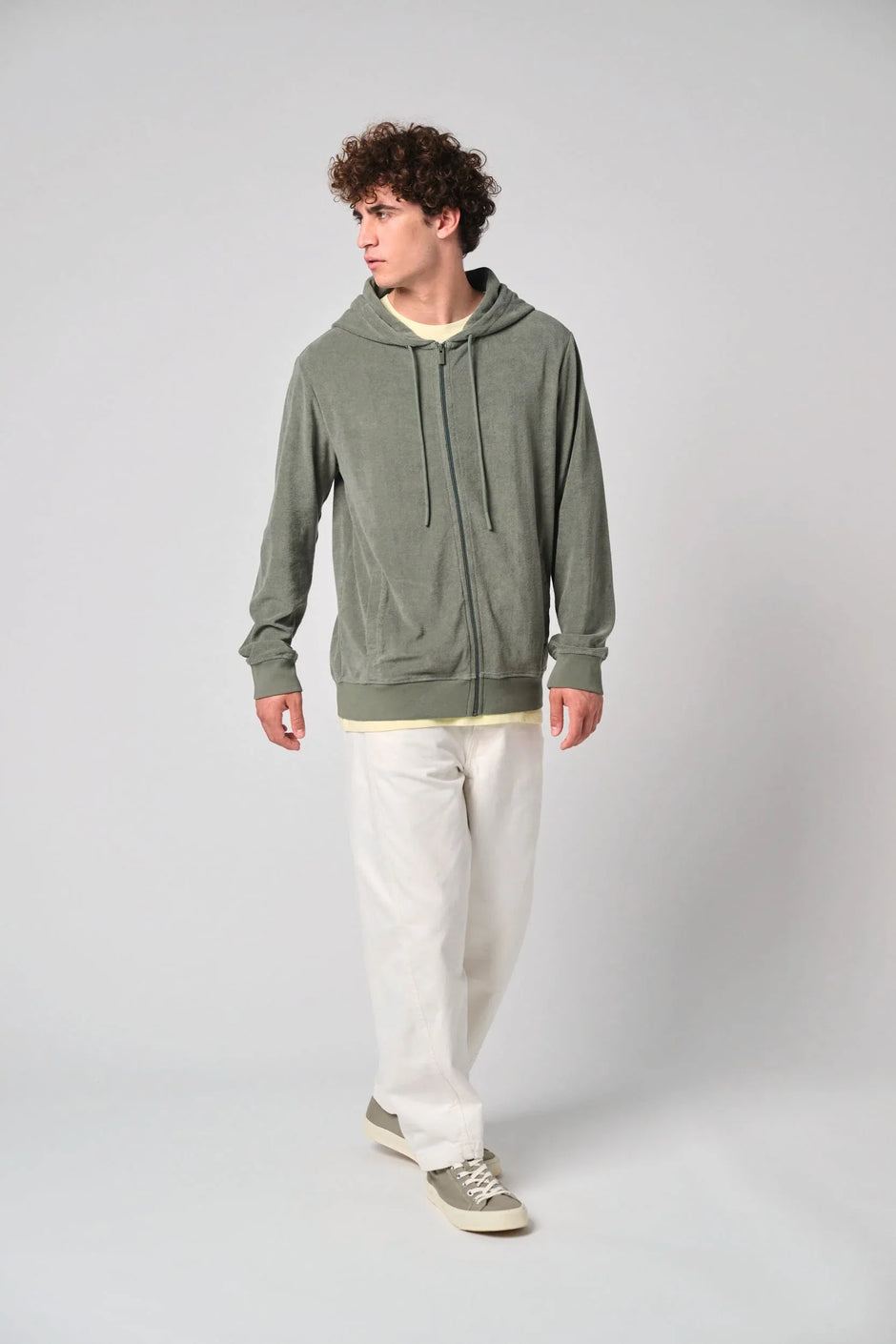 NS419 - Sweat-shirt écoresponsable en éponge zippé à capuche homme - Occifloc