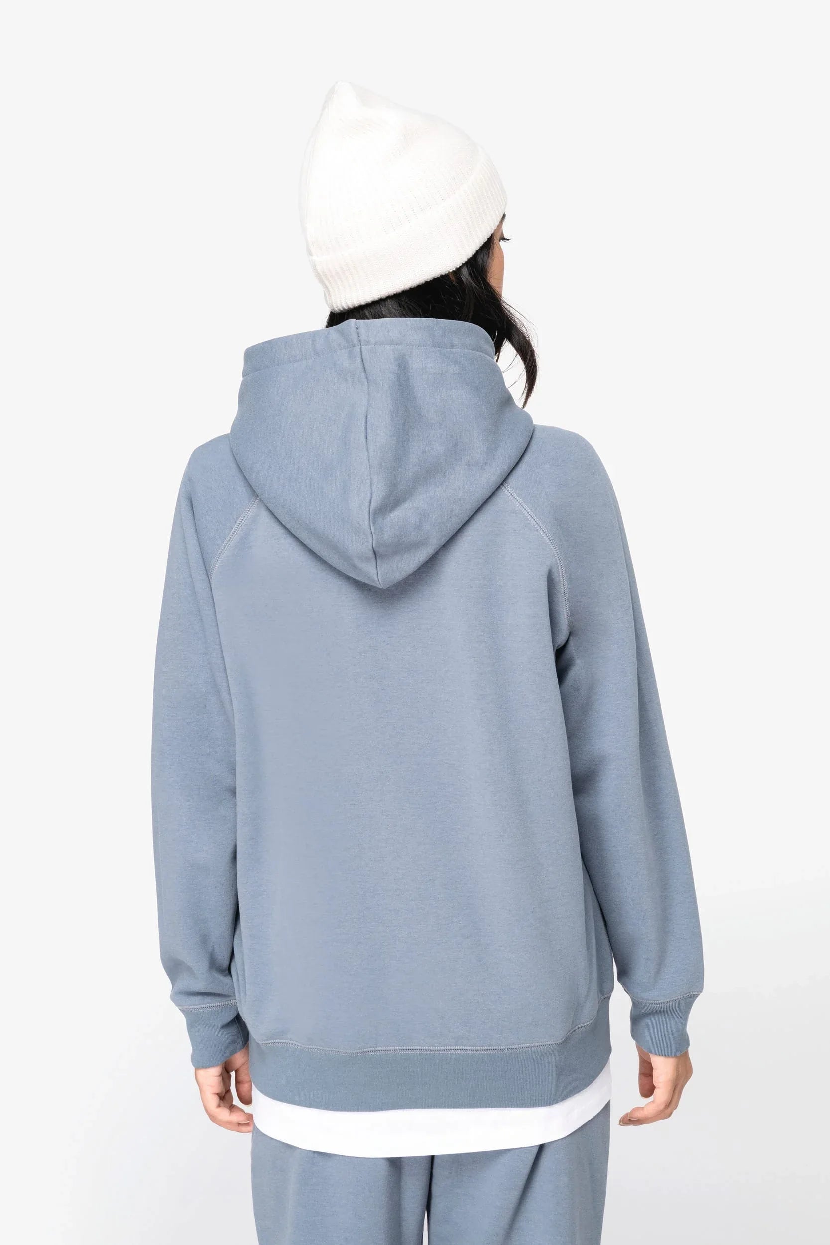 NS422 - Sweat-shirt écoresponsable à capuche raglan femme - Occifloc