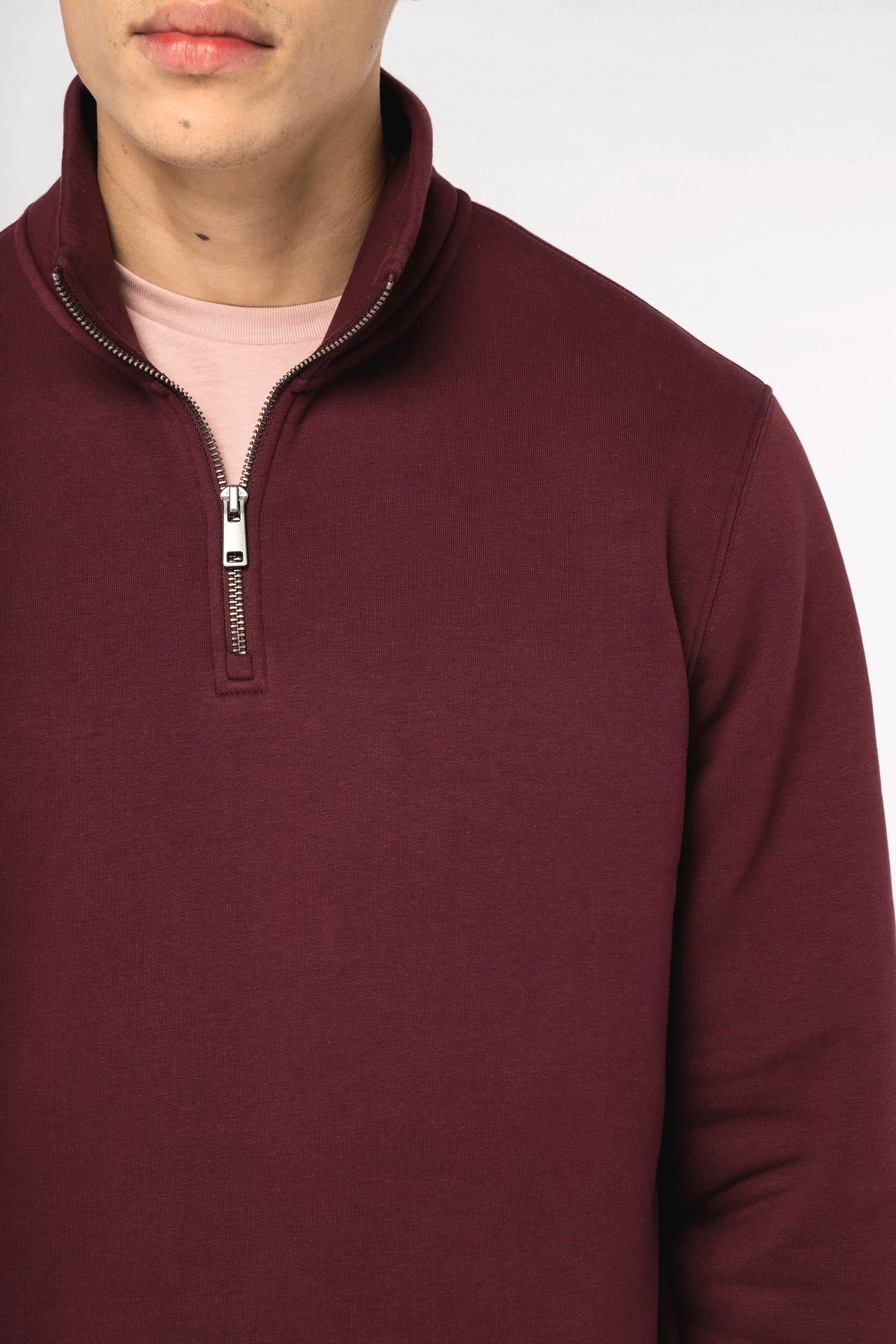 NS428 - Sweat-shirt écoresponsable à col montant zippé homme - Occifloc